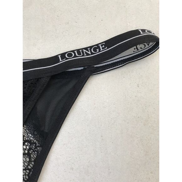 Lounge Lingerie Royal Balcony Lace Mesh Cut Out Thong - Picture 7 of 8